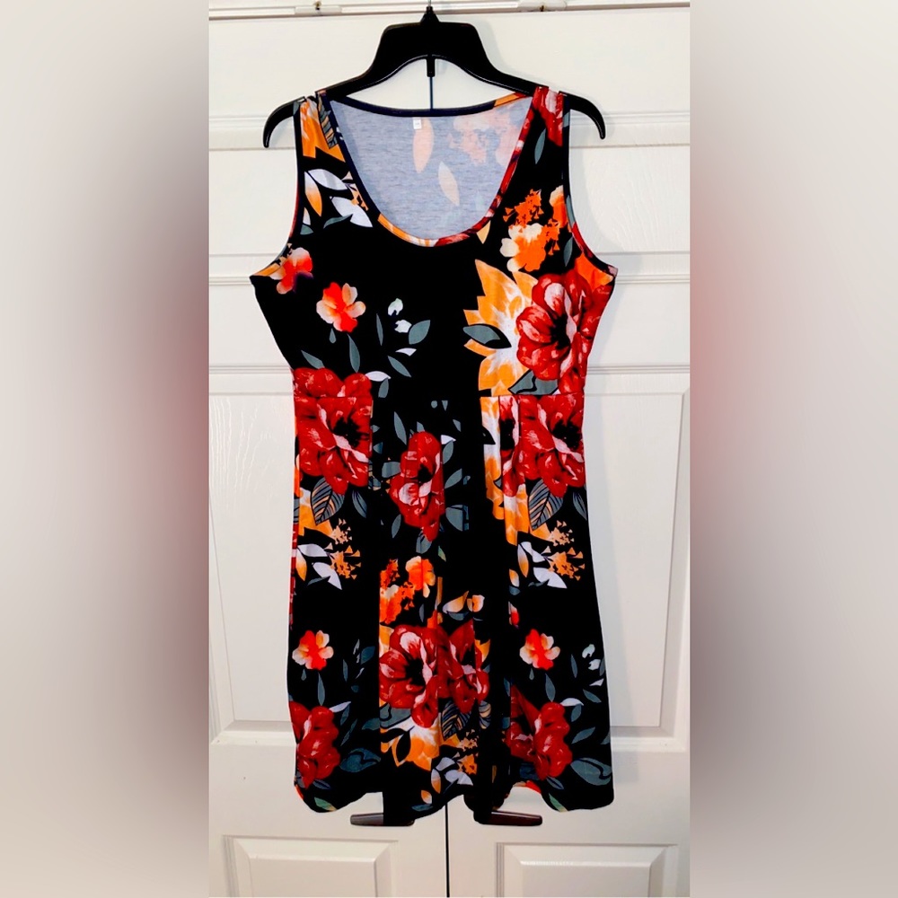Vibrantly Beautiful Sleeveless Midi Dress